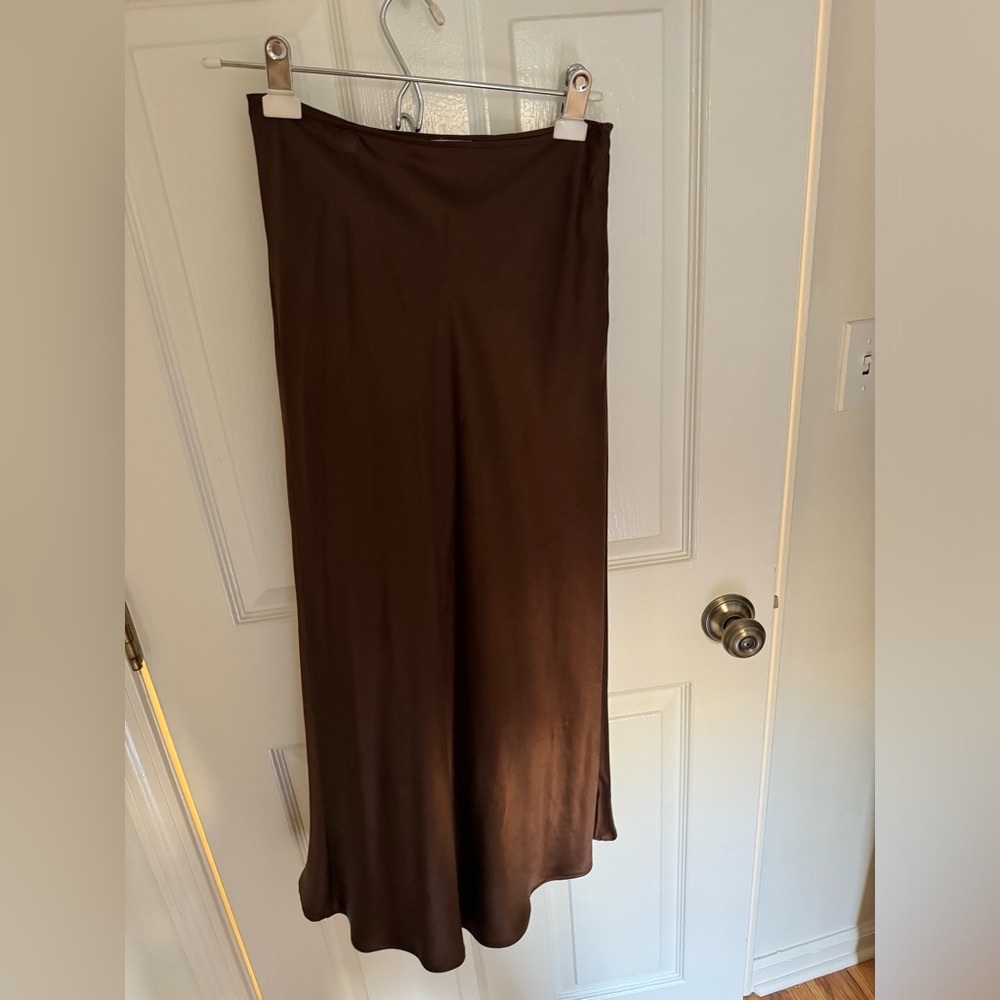 Reformation Silk Layla Skirt